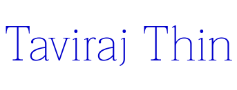 Taviraj Thin шрифт